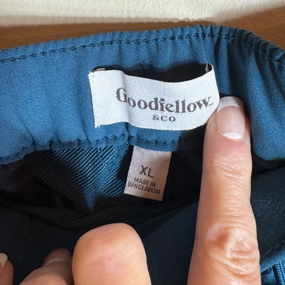 Goodfellow And Co Tech Jogger Lightweight Pull On teal blue 7" Shorts Men's XL - Picture 7 of 10